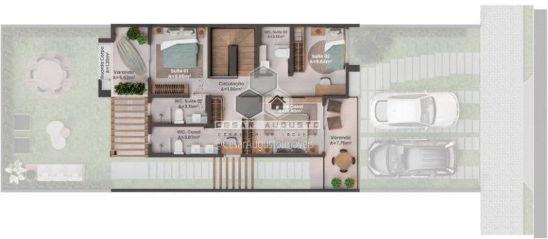Imagem Casa de Condomínio com 4 Quartos à Venda, 131 m²
