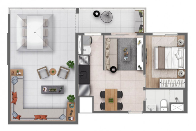 Imagem Apartamento com 1 Quarto à Venda, 40 m² em Centro - Campinas