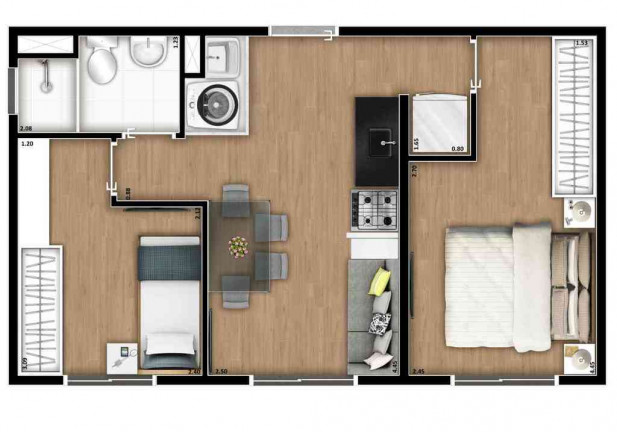 Imagem Apartamento com 1 Quarto à Venda, 24 m² em São Mateus - São Paulo