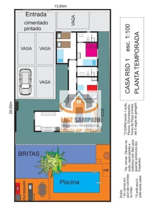 Imagem Casa com 3 Quartos à Venda, 129 m² em Bopiranga - Itanhaém