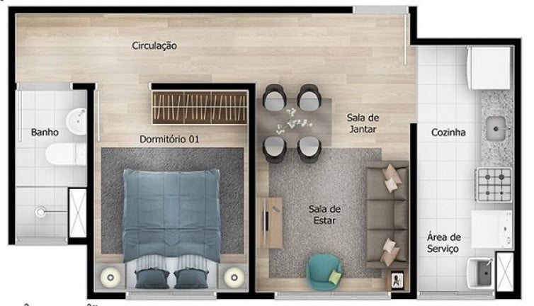 Imagem Apartamento com 2 Quartos à Venda, 42 m² em Bonsucesso - Guarulhos