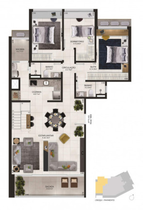 Imagem Apartamento com 3 Quartos à Venda, 102 m² em Torres - Torres