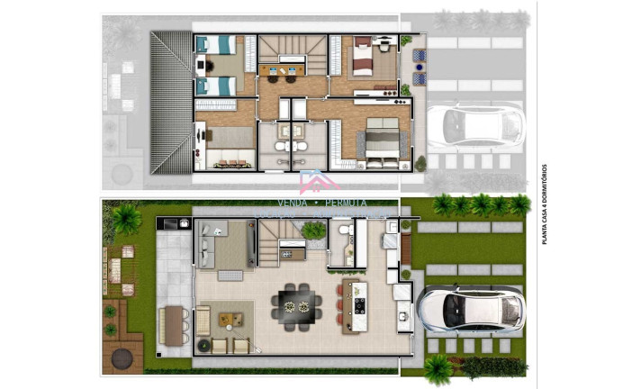 Imagem Casa com 3 Quartos à Venda, 106 m² em Cidade Nova - Jundiaí