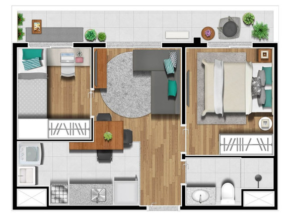 Apartamento com 2 Quartos à Venda, 34 m² em Jardim Avelino - São Paulo