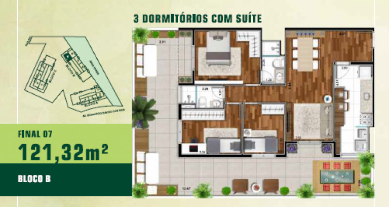 Imagem Apartamento com 2 Quartos à Venda, 87 m² em Jardim Tupanci - Barueri