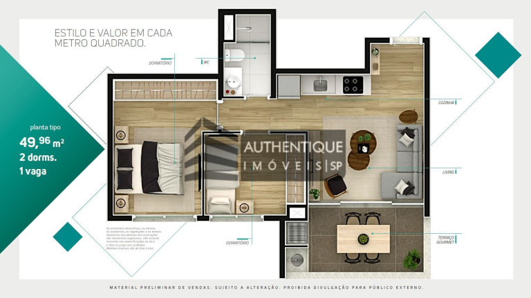 Imagem Apartamento com 2 Quartos à Venda, 68 m² em Jardins - São Paulo