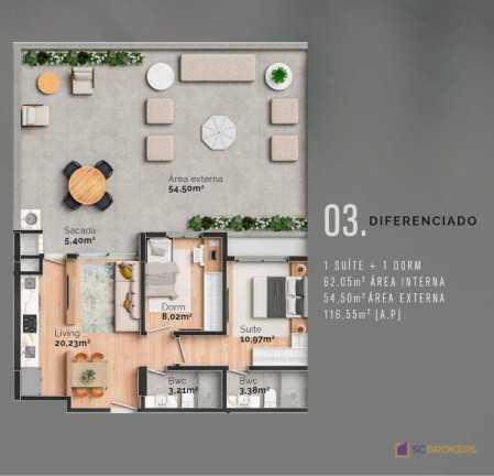 Imagem Apartamento com 2 Quartos à Venda, 121 m² em São Judas - Itajaí
