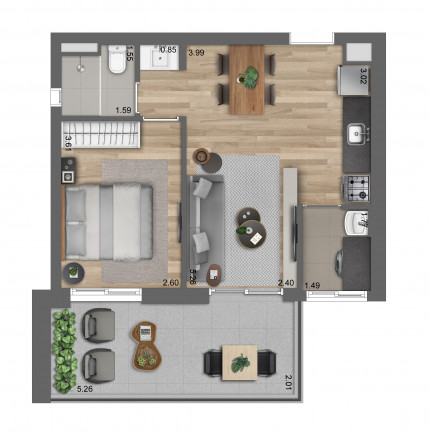 Imagem Apartamento com 1 Quarto à Venda, 41 m² em Pinheiros - São Paulo