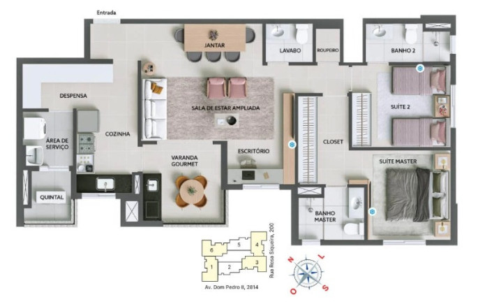 Imagem Apartamento com 3 Quartos à Venda, 90 m² em Campestre - Santo André