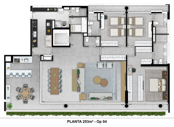 Apartamento com 3 Quartos à Venda, 252 m² em Cidade Jardim - São Paulo