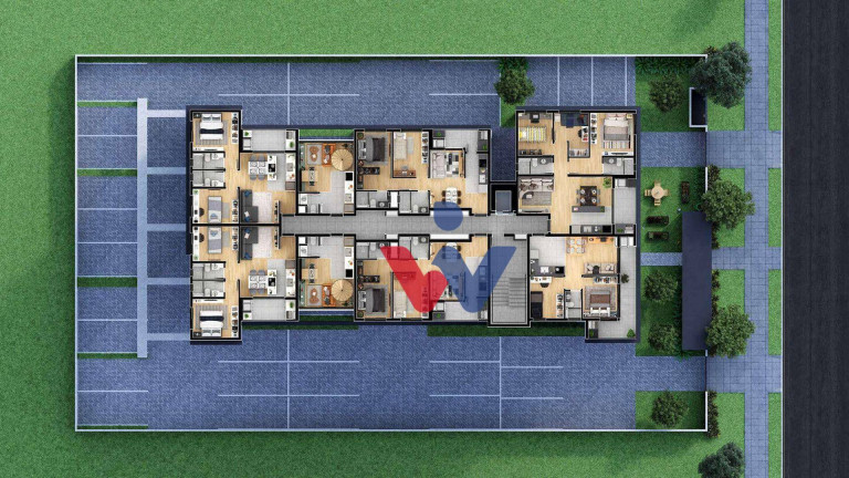 Apartamento com 2 Quartos à Venda, 56 m² em água Verde - Curitiba