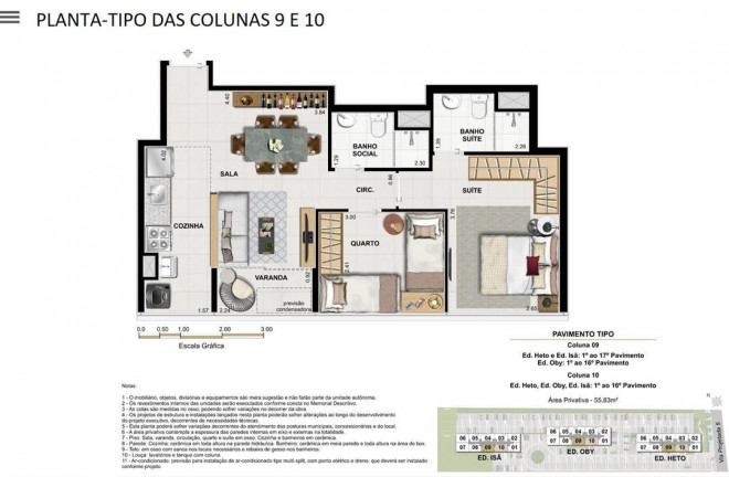 Apartamento com 2 Quartos à Venda, 55 m² em Barra Da Tijuca - Rio De Janeiro