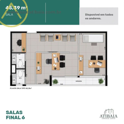 Imagem Imóvel Comercial à Venda, 42 m² em Atibaia Jardim - Atibaia