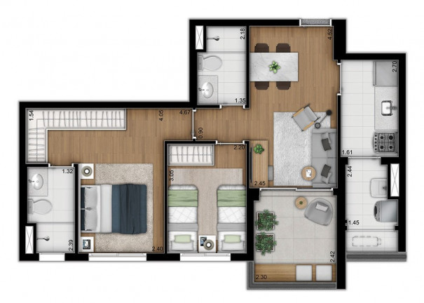 Imagem Apartamento com 3 Quartos à Venda, 89 m² em Vila Monte Alegre - São Paulo