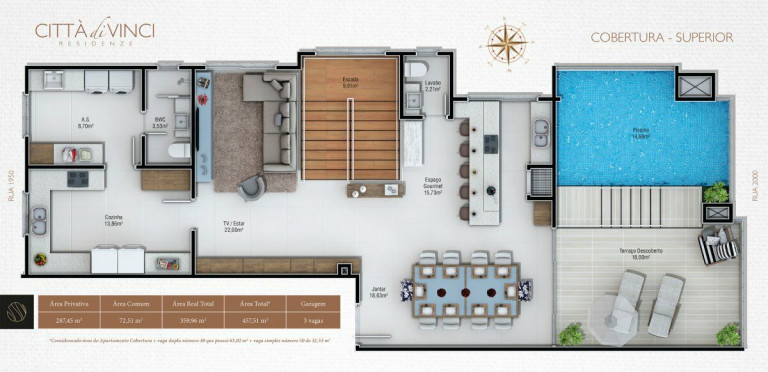 Imagem Cobertura com 4 Quartos à Venda, 247 m² em Centro - Balneário Camboriú