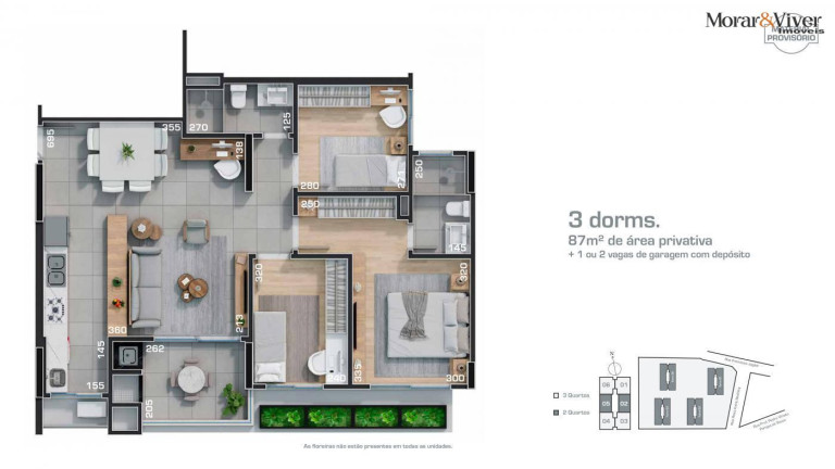 Apartamento com 2 Quartos à Venda, 75 m² em Campo Comprido - Curitiba