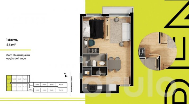 Imagem Apartamento com 1 Quarto à Venda, 34 m² em Floresta - Porto Alegre