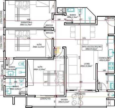 Imagem Apartamento com 2 Quartos à Venda, 75 m² em Bombas - Bombinhas