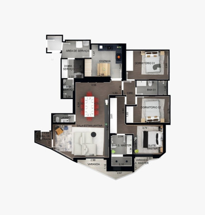Imagem Imóvel com 3 Quartos à Venda, 142 m² em Moema - São Paulo