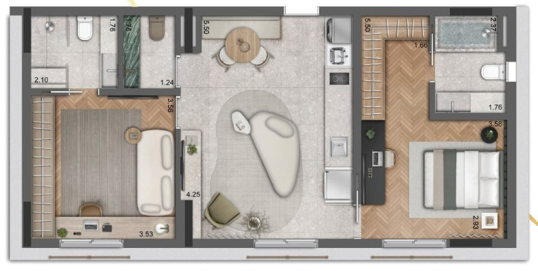 Apartamento com 1 Quarto à Venda, 60 m² em Jardins - São Paulo