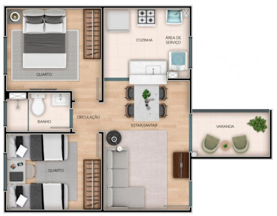 Imagem Apartamento com 2 Quartos à Venda, 39 m² em Parque Santa Rosa - Suzano