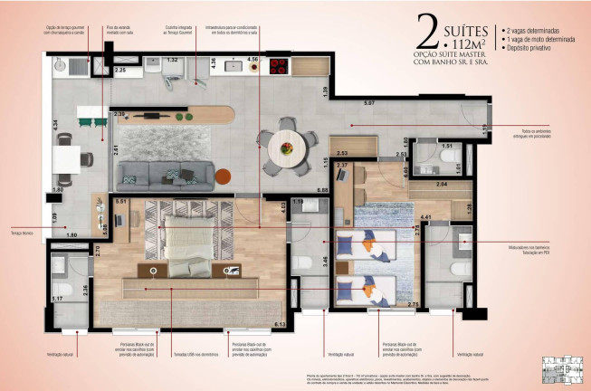 Imagem Apartamento com 2 Quartos à Venda, 112 m² em Jardim Alvinópolis - Atibaia