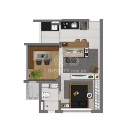 Imagem Apartamento com 1 Quarto à Venda ou Locação, 44 m² em Chácara Klabin - São Paulo