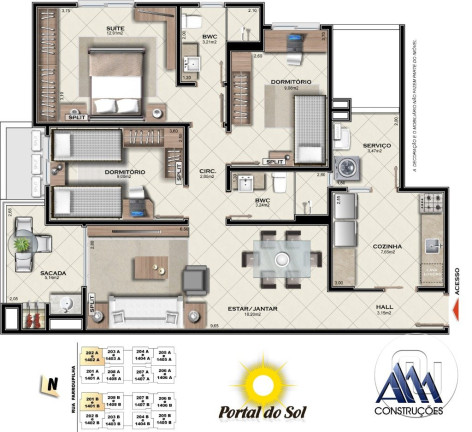 Imagem Apartamento com 3 Quartos à Venda, 107 m² em Campinas - São José