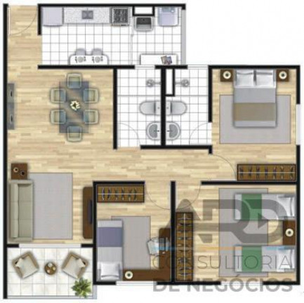 Imagem Apartamento com 2 Quartos à Venda, 61 m² em Conjunto Residencial Irai - Suzano