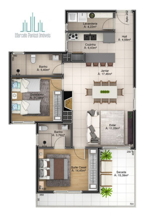 Imagem Apartamento com 2 Quartos à Venda, 77 m² em Centro - Garibaldi