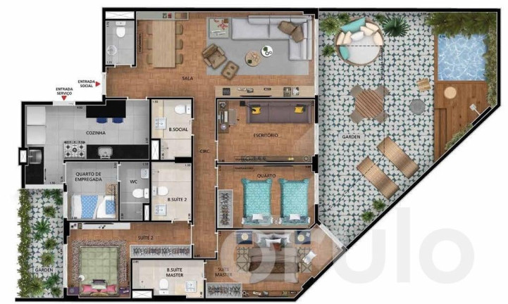 Imagem Apartamento com 4 Quartos à Venda, 213 m² em Jardim Botânico - Rio De Janeiro