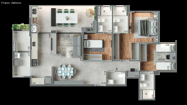 Imagem Apartamento à Venda, 112 m² em Campestre - Santo André