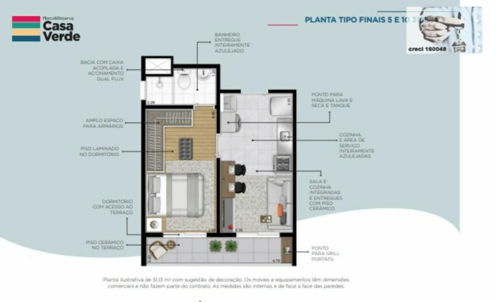 Apartamento com 1 Quarto à Venda, 31 m² em Casa Verde - São Paulo