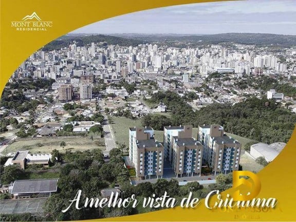 Imagem Apartamento com 2 Quartos à Venda, 65 m² em Santa Catarina - Criciúma