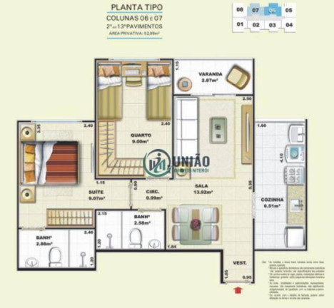 Imagem Apartamento com 2 Quartos à Venda, 52 m² em Maria Paula - São Gonçalo