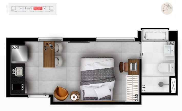 Imagem Apartamento com 1 Quarto à Venda, 47 m² em Vila Nova Conceição - São Paulo