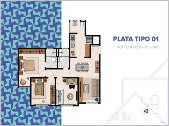 Imagem Apartamento com 2 Quartos à Venda, 67 m² em Jardim Belvedere - Volta Redonda