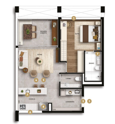 Apartamento com 1 Quarto à Venda, 108 m² em Ibirapuera - São Paulo