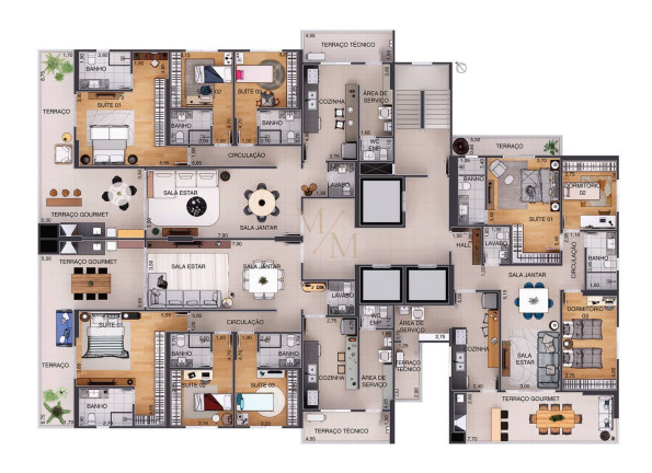 Imagem Apartamento com 3 Quartos à Venda, 146 m² em Aparecida - Santos