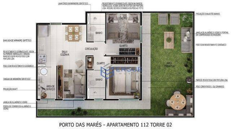 Imagem Apartamento com 2 Quartos à Venda, 43 m² em Barra Do Ceará - Fortaleza
