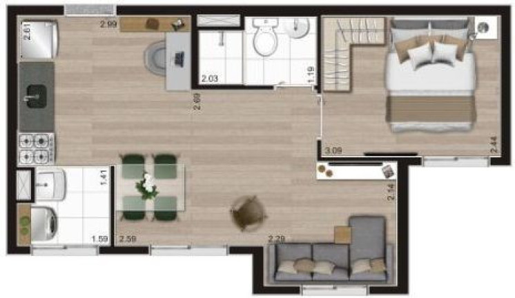 Imagem Apartamento com 2 Quartos à Venda, 36 m² em Cambuci - São Paulo