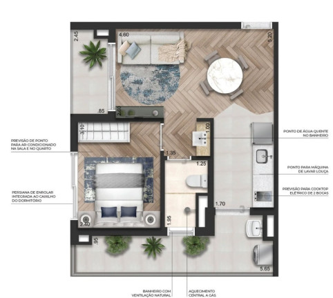 Imagem Apartamento com 1 Quarto à Venda, 44 m² em Perdizes - São Paulo