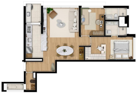 Imagem Apartamento com 2 Quartos à Venda, 81 m² em Pinheiros - São Paulo