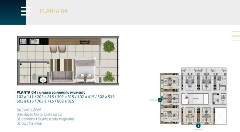 Apartamento com 1 Quarto à Venda, 25 m² em Intermares - Cabedelo