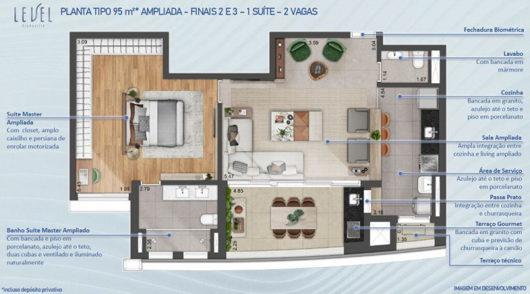 Imagem Apartamento com 3 Quartos à Venda, 123 m² em Alphaville - Barueri