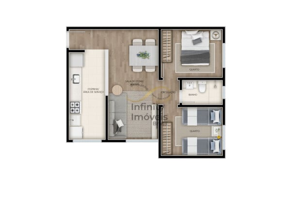 Imagem Apartamento à Venda, 48 m² em Monte Verde - Betim