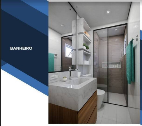 Apartamento com 2 Quartos à Venda, 53 m² em Vila Tibiriçá - Santo André