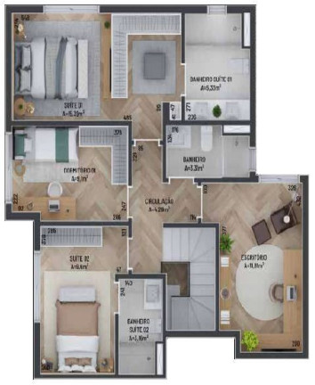 Imagem Apartamento com 4 Quartos à Venda, 126 m² em Vila Izabel - Curitiba