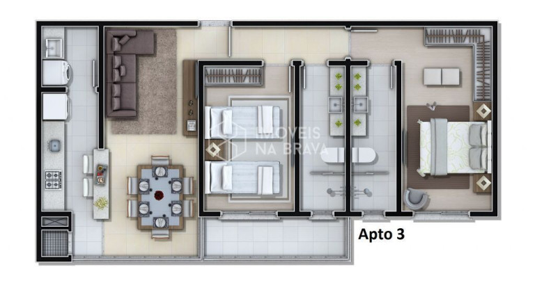 Imagem Apartamento com 1 Quarto à Venda, 72 m² em Fazenda - Itajaí