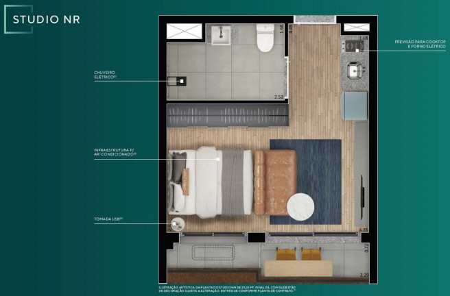 Imagem Apartamento com 1 Quarto à Venda, 33 m² em Campo Belo - São Paulo